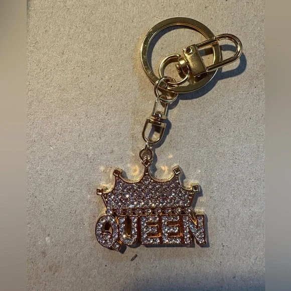 Gold Queen Bag Charm/Keychain - Picture 1 of 2